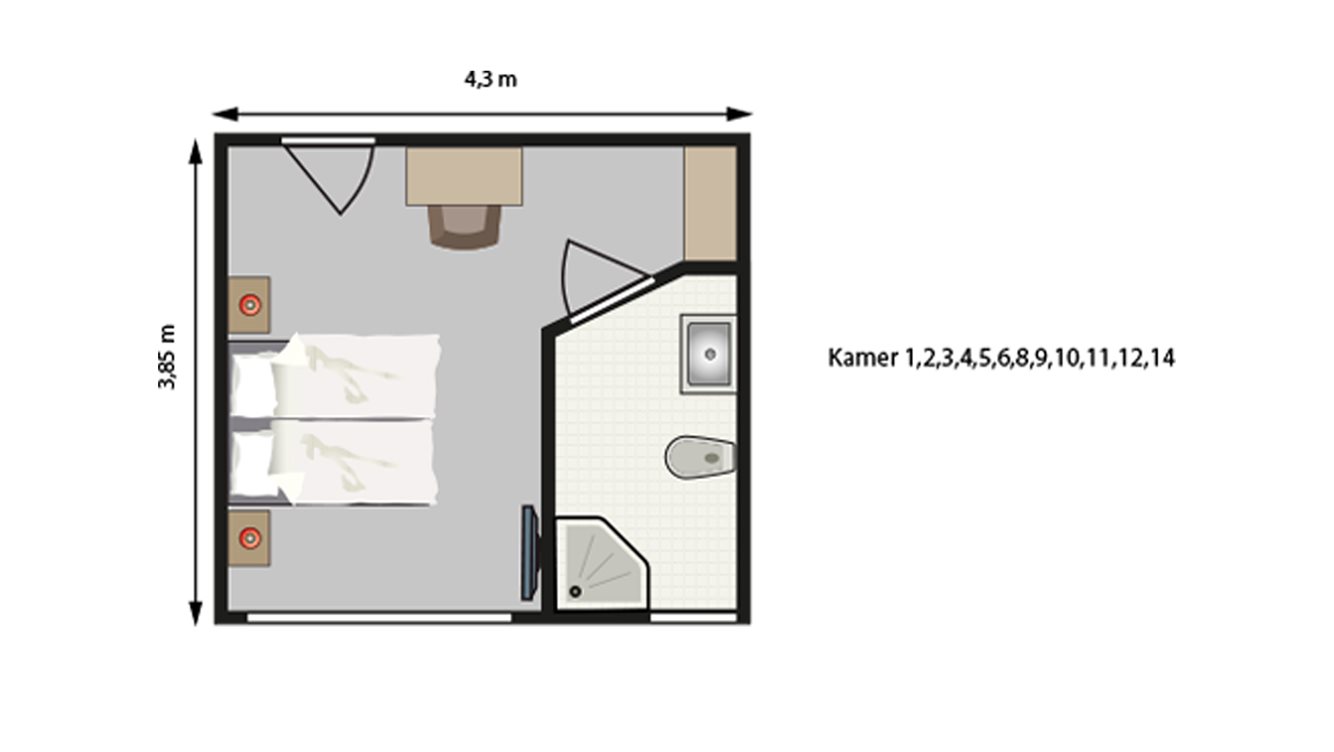 34pers groepsaccommodatie Landhuis Molecaten Park Landgoed Ginkelduin plattgrond 03